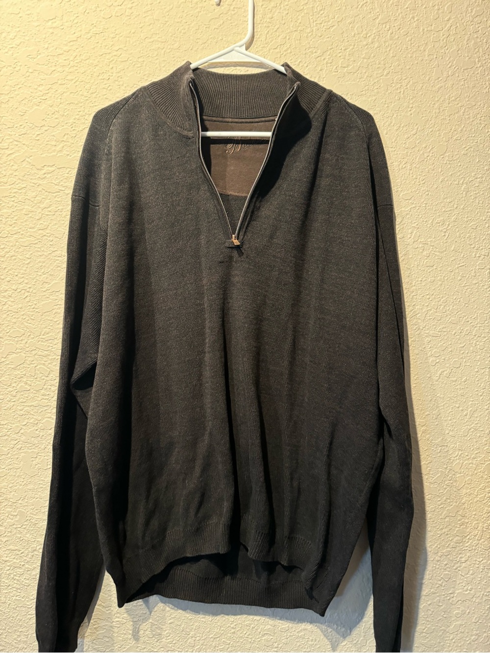 Tommy Bahama Men’s brown Half-Zip Sweater